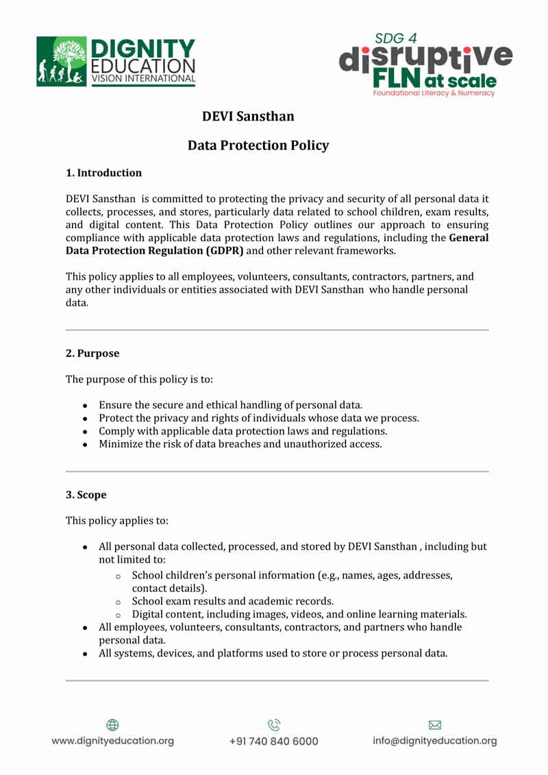 Data Protection Policy