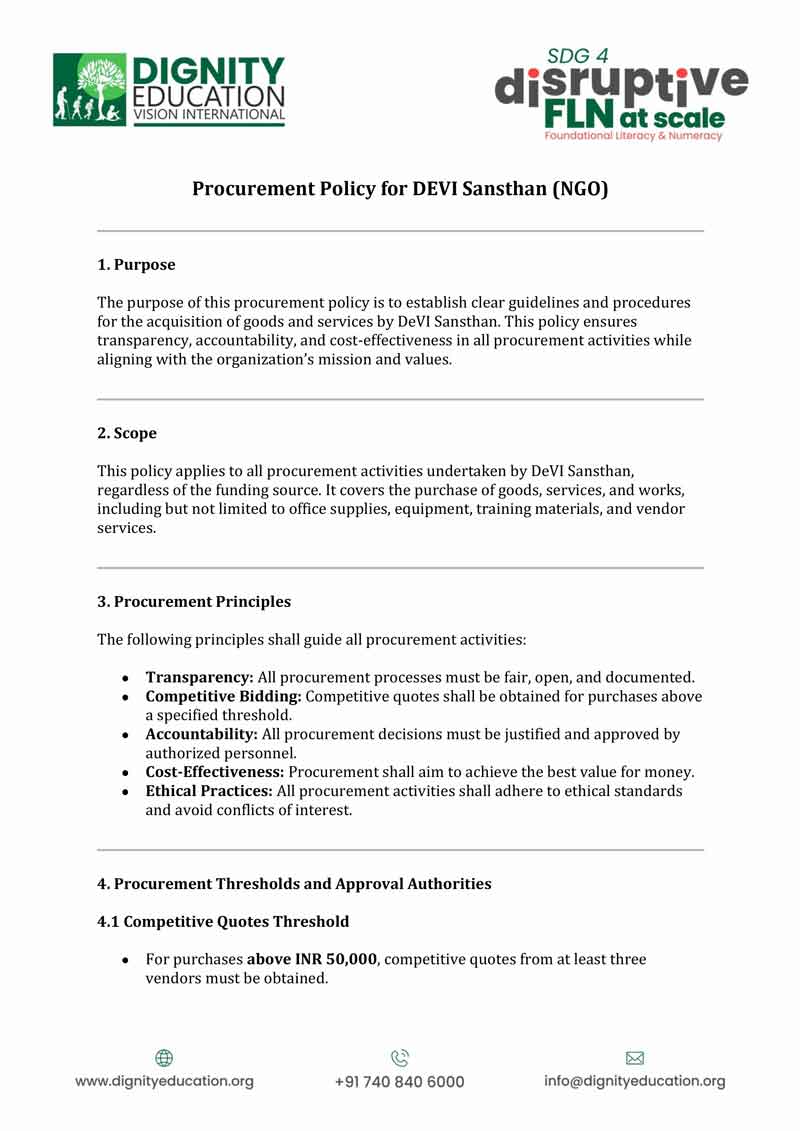Procurement Policy